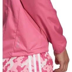 Adidas Own The Run Windbreaker Womens Running Jacket - Pink -Sports Comprehensive Equipment Shop Adidas Own the Run Windbreaker Jacket HM4255 Details 2