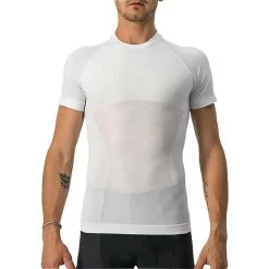 Castelli Core Seamless Short Sleeve Mens Cycling Base Layer - White