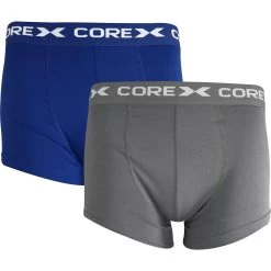 Corex Fitness Classic (2 Pack) Mens Boxer Shorts - Grey