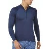 Craghoppers NosiLife Helio Rash Half Zip Mens Long Sleeve Top - Navy