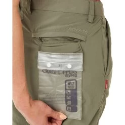 Craghoppers Nosilife Convertible III (Long) Womens Walking Trousers - Green -Sports Comprehensive Equipment Shop Craghoppers Nosilife Convertible III Trousers CWJ1214 3L0 Details 2