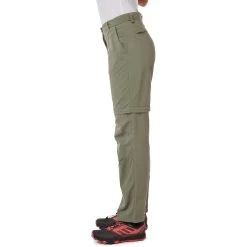 Craghoppers Nosilife Convertible III (Long) Womens Walking Trousers - Green -Sports Comprehensive Equipment Shop Craghoppers Nosilife Convertible III Trousers CWJ1214 3L0 Side