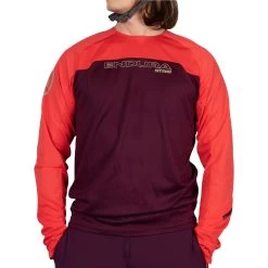 Endura MT500 Burner Long Sleeve Mens Cycling Jersey - Purple