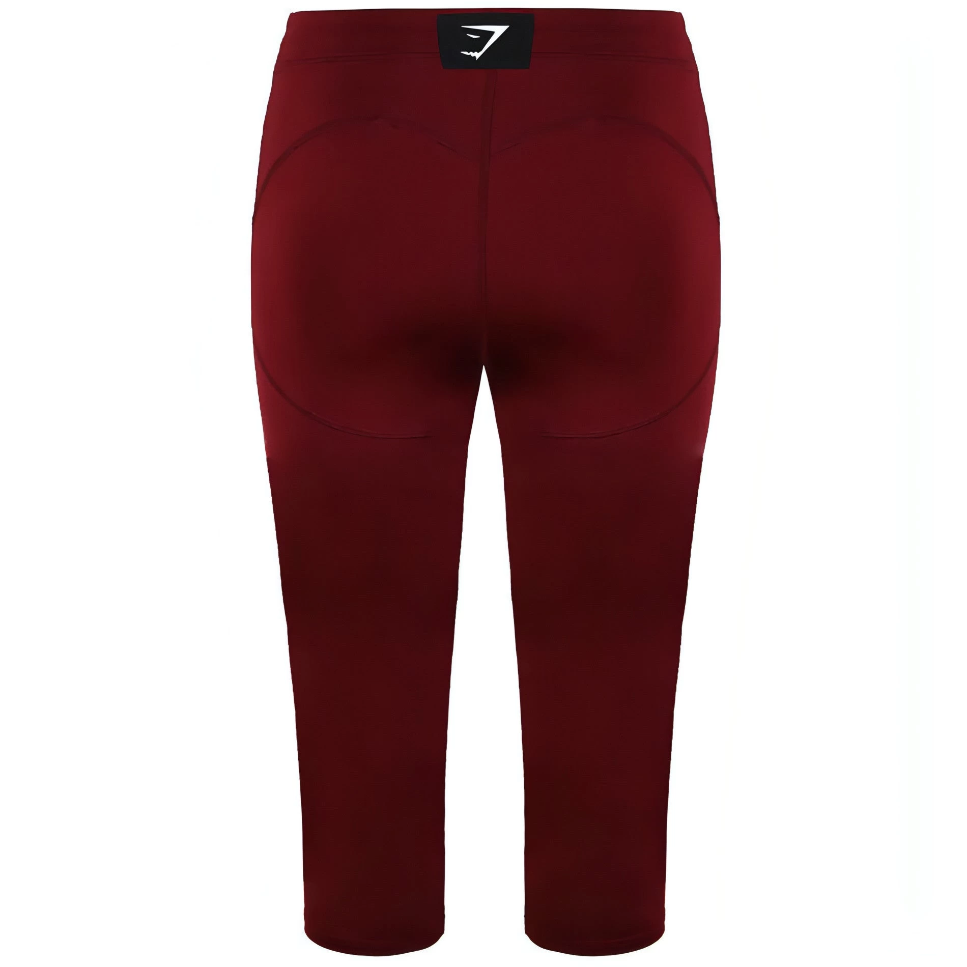 Gymshark Combat Womens Cropped Training Tights - Red 4 Gymshark Combat Womens Cropped Training Tights - Red - Image 2