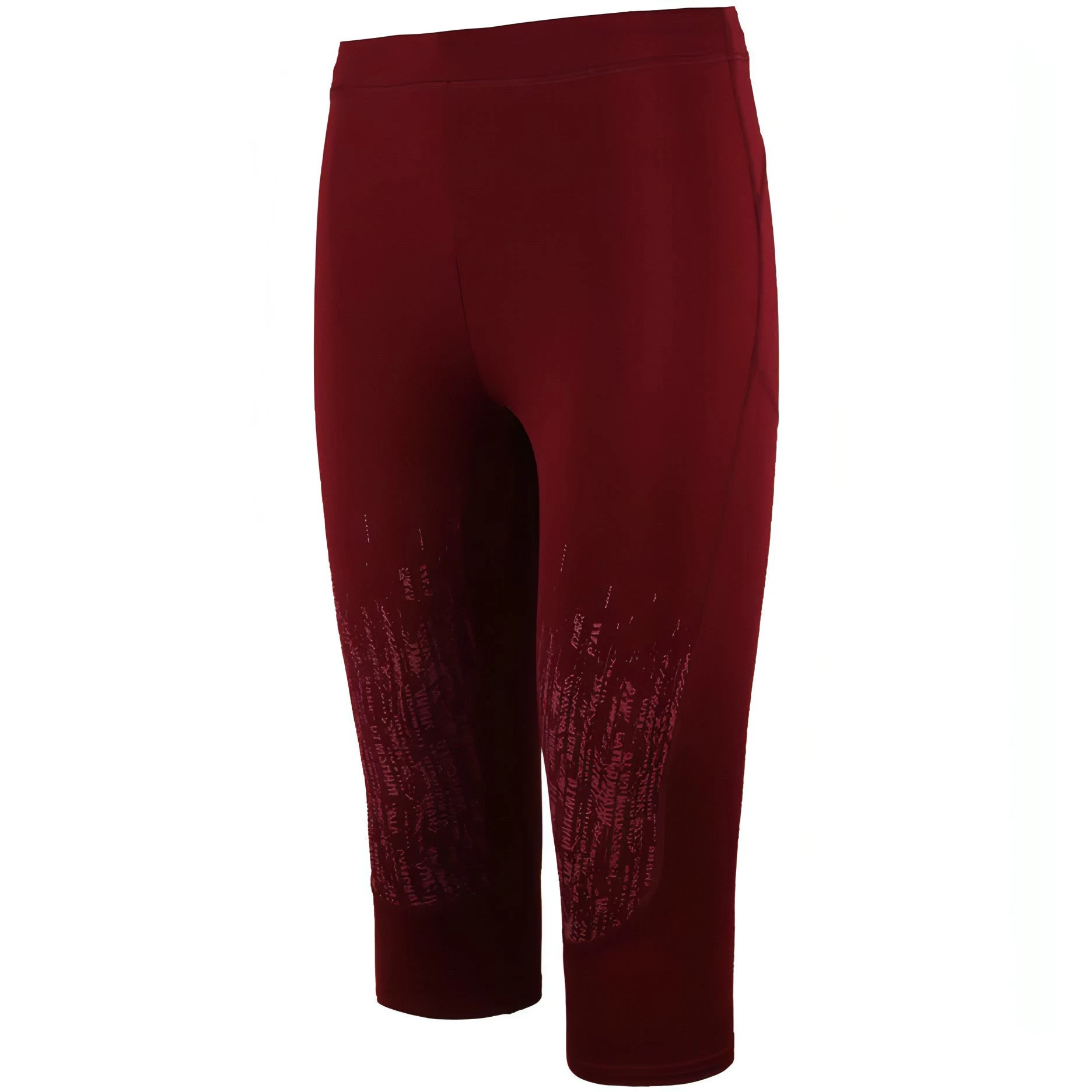 Gymshark Combat Womens Cropped Training Tights - Red 5 Gymshark Combat Womens Cropped Training Tights - Red - Image 3