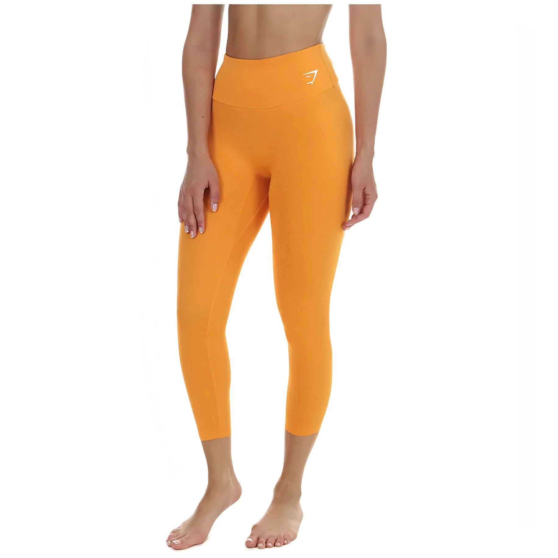 Gymshark 7/8 Womens Training Tights - Orange 3 Gymshark 7/8 Womens Training Tights - Orange