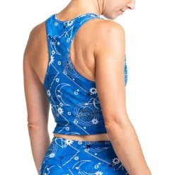 Ronhill Life Balance Womens Running Vest Tank Top - Blue -Sports Comprehensive Equipment Shop RH 006147 Womens Life Crop Tight RH 0926 Lapis Celestial Back 7244copy