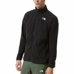 The North Face 100 Glacier Full Zip Mens Fleece Top - Black