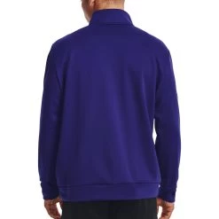 Under Armour Fleece Half Zip Long Sleeve Mens Training Top - Blue -Sports Comprehensive Equipment Shop Under Armour Fleece Half Zip Long Sleeve Top 1373358 468 Back