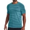 Under Armour Seamless Wave Short Sleeve Mens Training Top - Blue