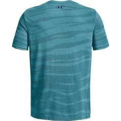 Under Armour Seamless Wave Short Sleeve Mens Training Top - Blue -Sports Comprehensive Equipment Shop Under Armour Seamless Wave Short Sleeve 1373726 433 Back2