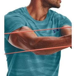 Under Armour Seamless Wave Short Sleeve Mens Training Top - Blue -Sports Comprehensive Equipment Shop Under Armour Seamless Wave Short Sleeve 1373726 433 Details 1