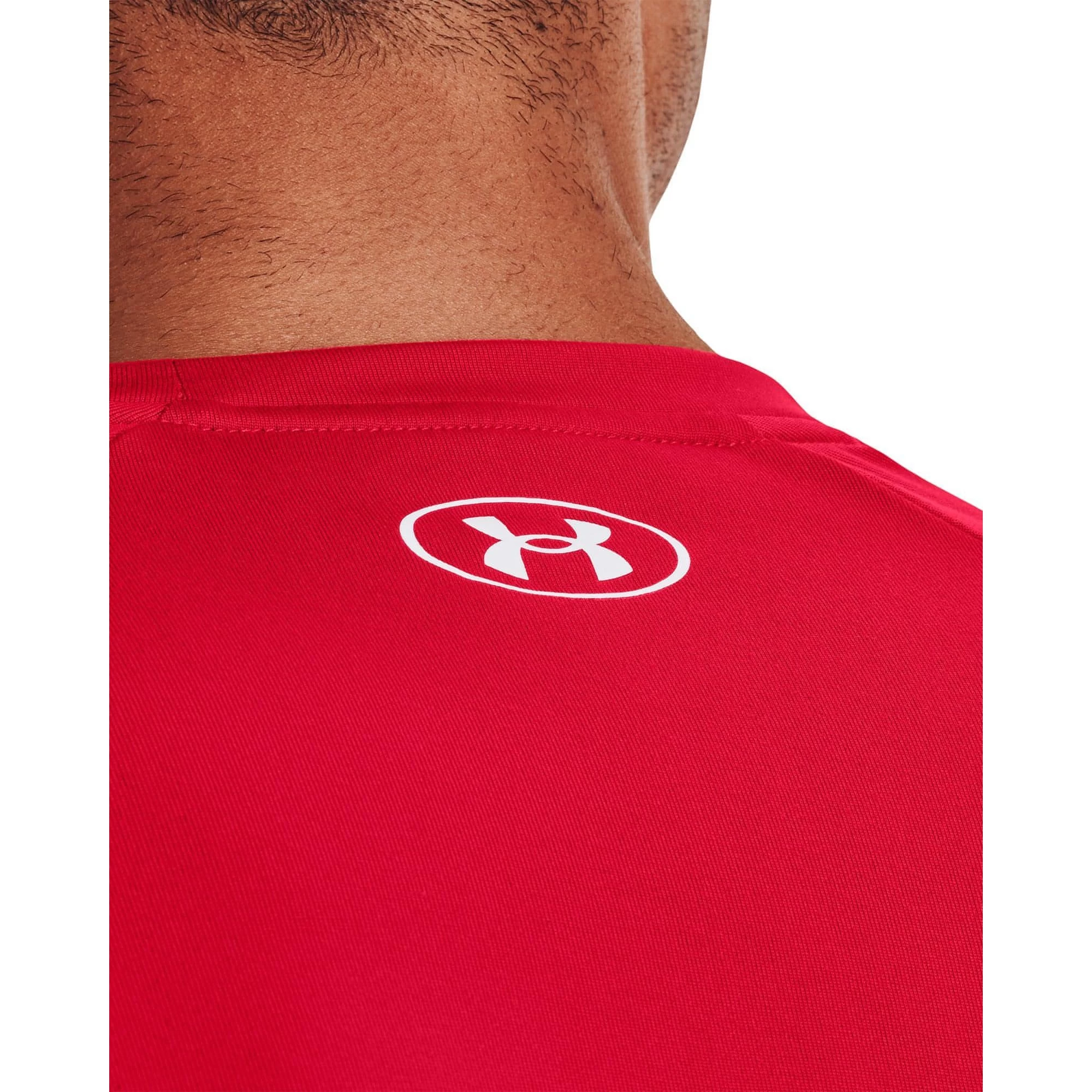 Under Armour Tech 2.0 Wordmark Graphic Short Sleeve Mens Training Top - Red 5 Under Armour Tech 2.0 Wordmark Graphic Short Sleeve Mens Training Top - Red - Image 3