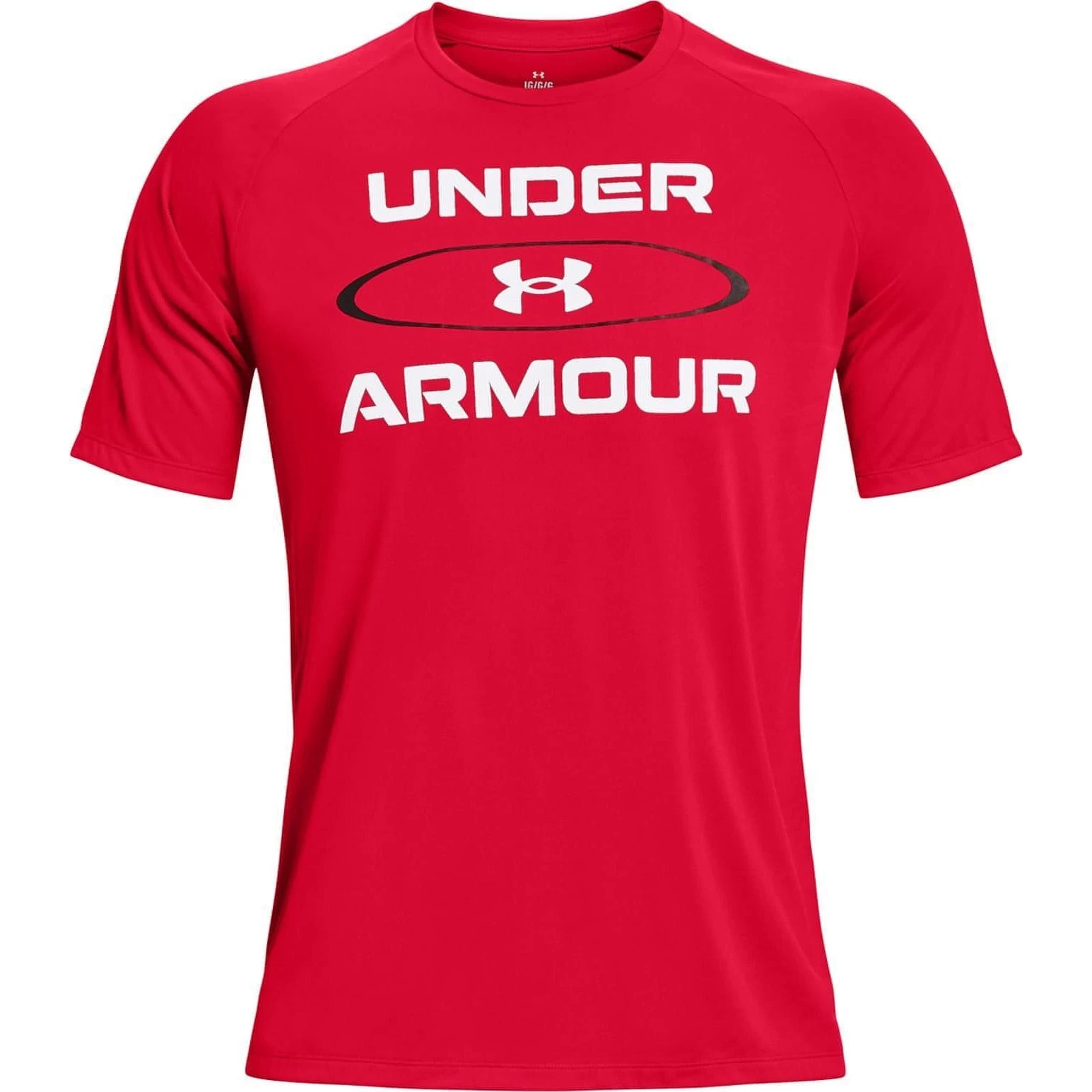 Under Armour Tech 2.0 Wordmark Graphic Short Sleeve Mens Training Top - Red 6 Under Armour Tech 2.0 Wordmark Graphic Short Sleeve Mens Training Top - Red - Image 4