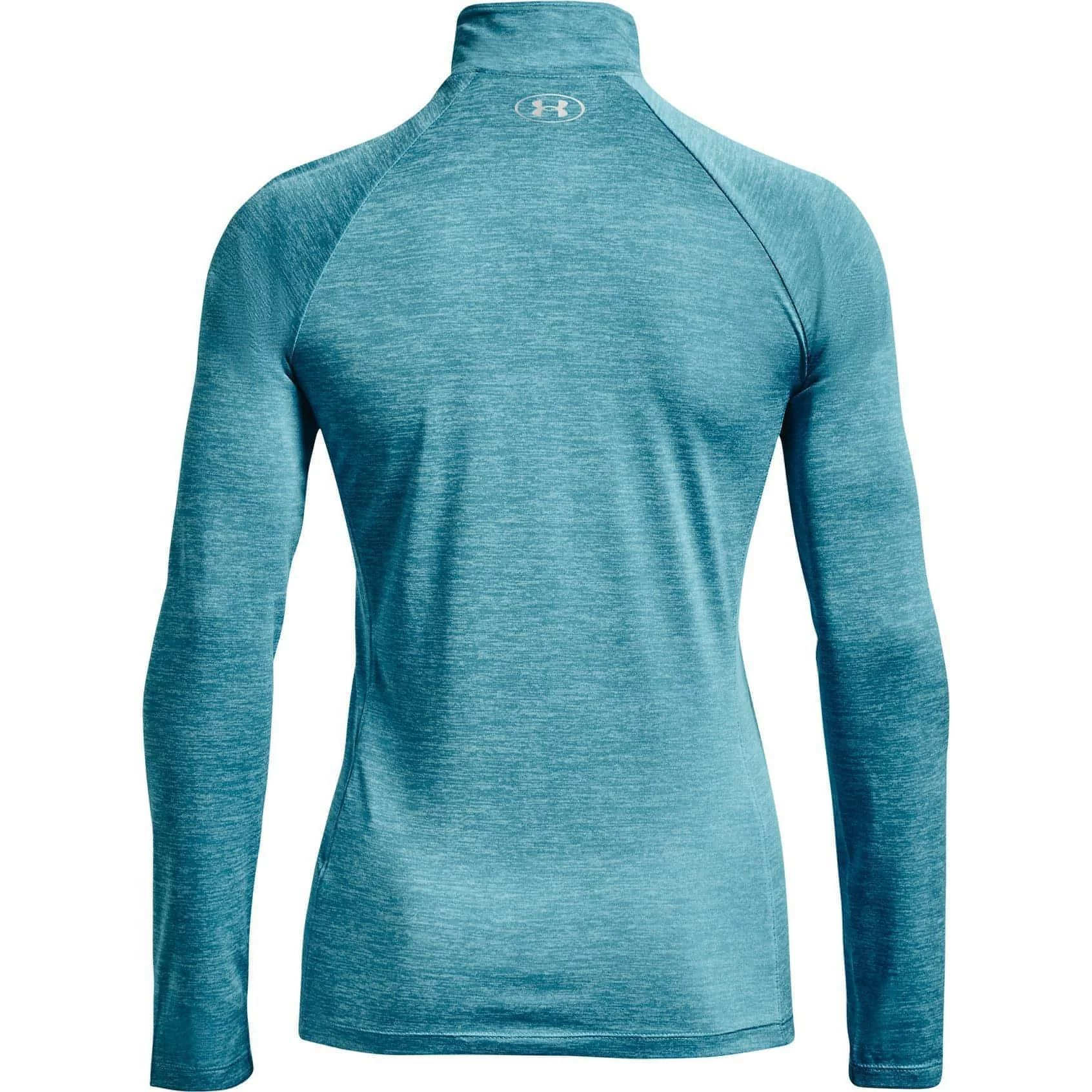 Under Armour Tech Twist Half Zip Long Sleeve Womens Training Top - Blue 7 Under Armour Tech Twist Half Zip Long Sleeve Womens Training Top - Blue - Image 5