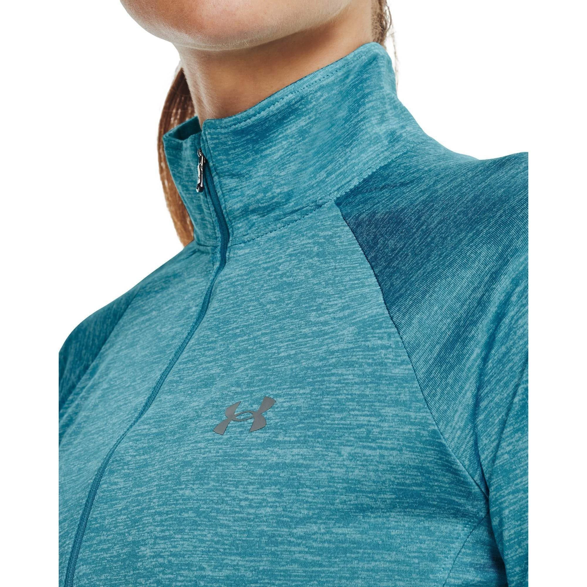 Under Armour Tech Twist Half Zip Long Sleeve Womens Training Top - Blue 5 Under Armour Tech Twist Half Zip Long Sleeve Womens Training Top - Blue - Image 3