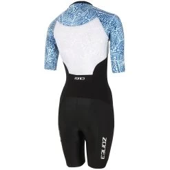 Zone3 Lava Short Sleeve Womens Tri Suit - Black -Sports Comprehensive Equipment Shop Zone3 Lava Short Sleeve Tri Suit TS20WLSS106 Back2
