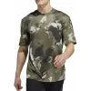 Adidas Continent Camo City Short Sleeve Mens Training Top - Green