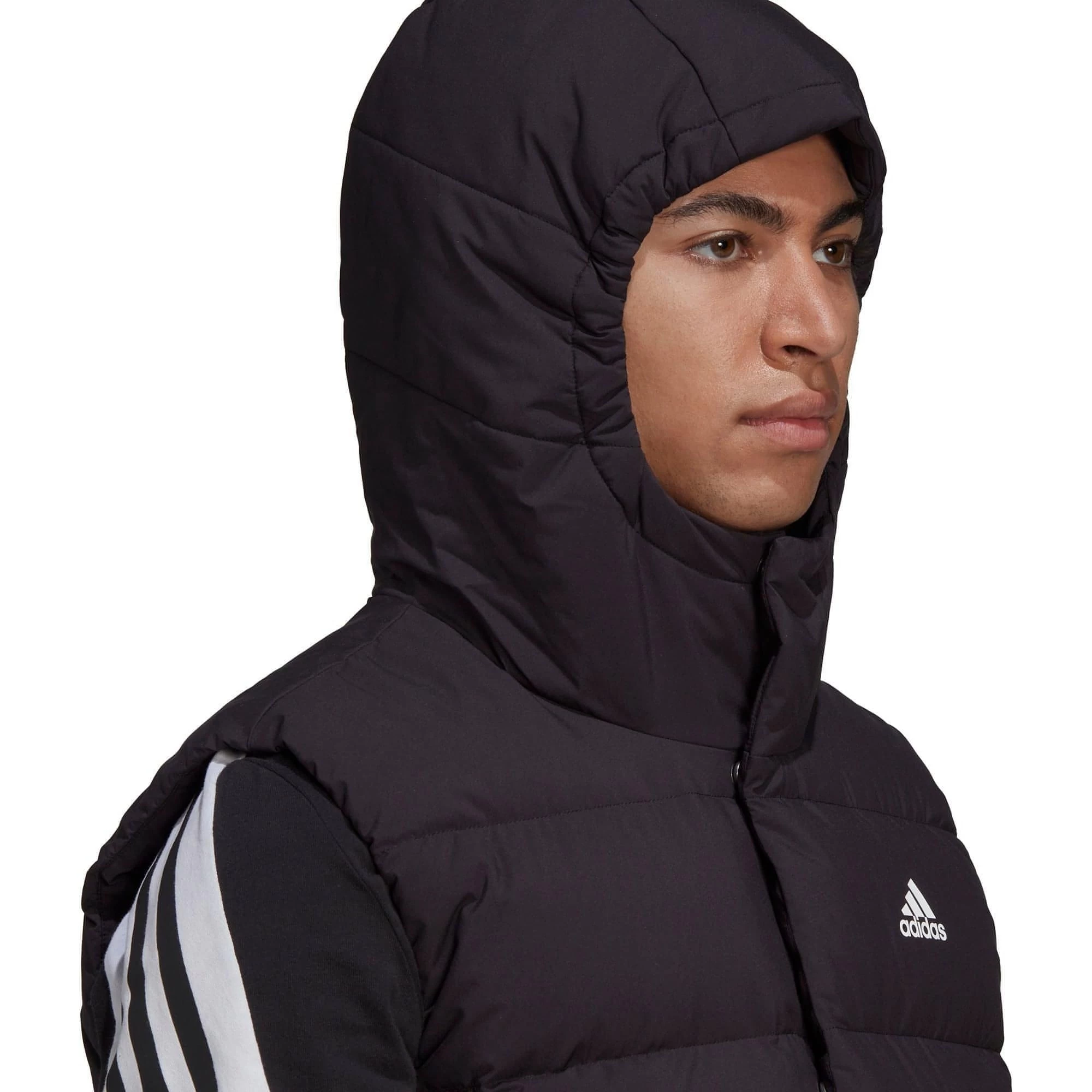 Adidas Helionic Hooded Mens Down Gilet - Black 6 Adidas Helionic Hooded Mens Down Gilet - Black - Image 4