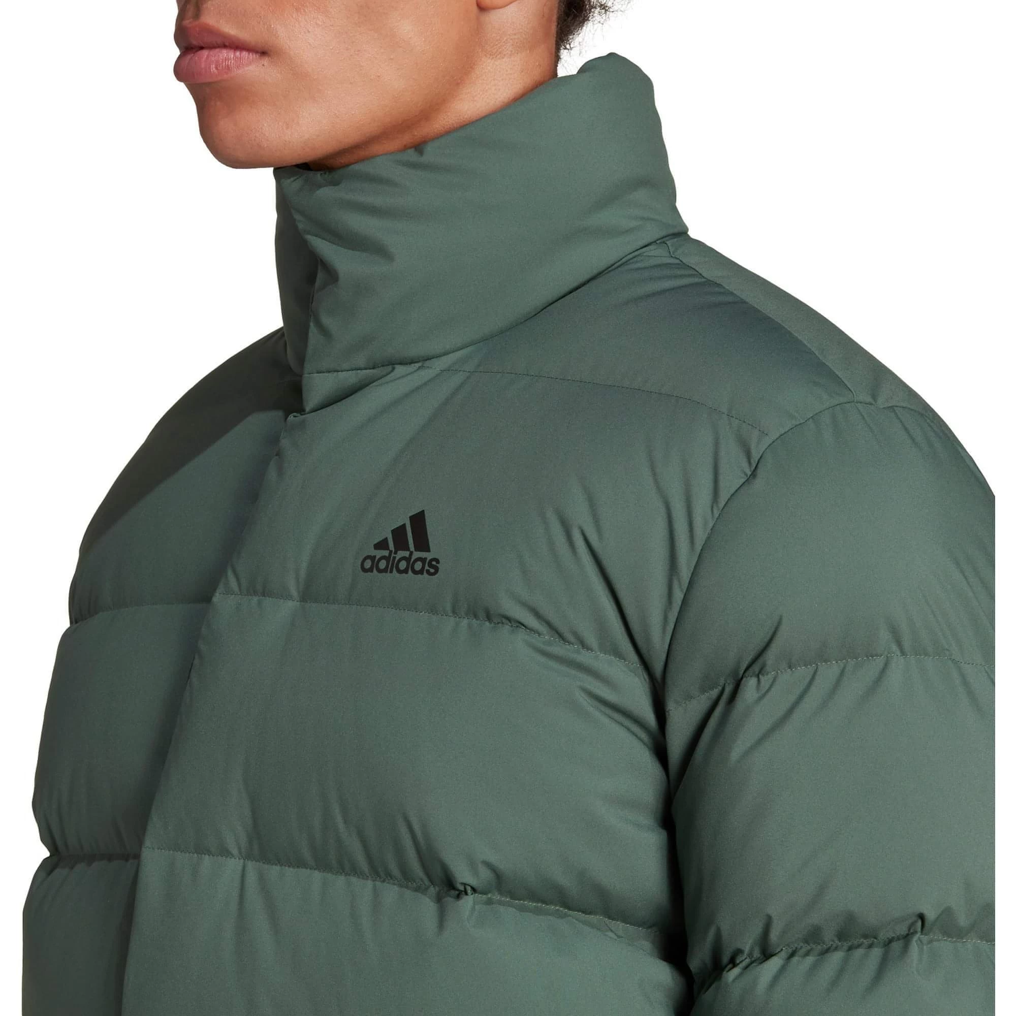 Adidas Helionic Mid-Length Mens Down Jacket - Green 6 Adidas Helionic Mid-Length Mens Down Jacket - Green - Image 4