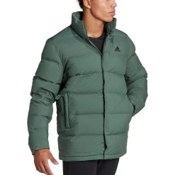 Adidas Helionic Mid-Length Mens Down Jacket - Green 10 Adidas Helionic Mid-Length Mens Down Jacket - Green -Sports Comprehensive Equipment Shop adidas Helionic Mid Length Down Jacket HG6282 Side