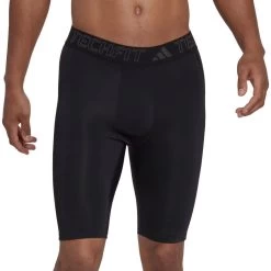Adidas Tech Fit Mens Short Training Tights - Black