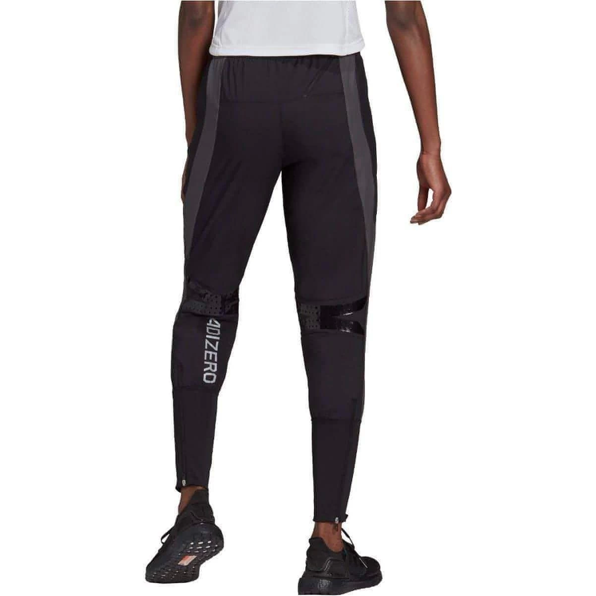 Adidas Marathon Womens Running Track Pants - Black 4 Adidas Marathon Womens Running Track Pants - Black - Image 2