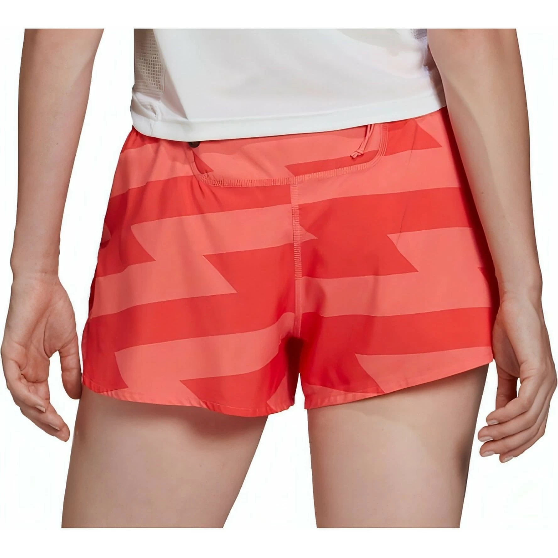 Adidas Run Fast 3 Inch Split Womens Running Shorts - Pink 4 Adidas Run Fast 3 Inch Split Womens Running Shorts - Pink - Image 2