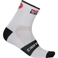 Castelli Rosso Corsa 13cm Mens Cycling Socks - White