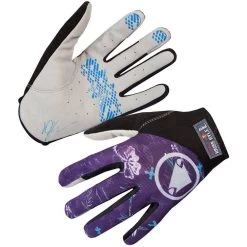 Endura Hummvee Lite Icon Full Finger Cycling Gloves - Purple