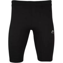 More Mile Excel Mens Short Running Tights - Black
