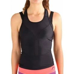 More Mile Tri Singlet Womens Triathlon Vest - Black