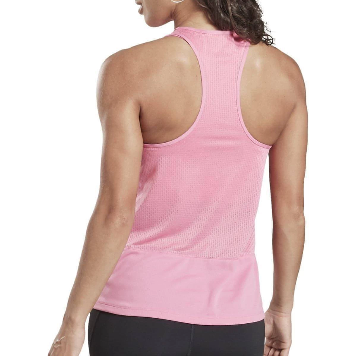 Reebok Essentials Womens Running Vest Tank Top - Pink 4 Reebok Essentials Womens Running Vest Tank Top - Pink - Image 2
