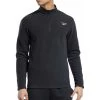 Reebok Outerwear Half Zip Long Sleeve Mens Running Top - Black -Sports Comprehensive Equipment Shop reebok outerwear half zip long sleeve mens running top black 30492632154320