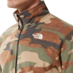 The North Face 100 Glacier Full Zip Mens Fleece Top - Green -Sports Comprehensive Equipment Shop the north face 100 glacier full zip mens fleece green 30358880452816