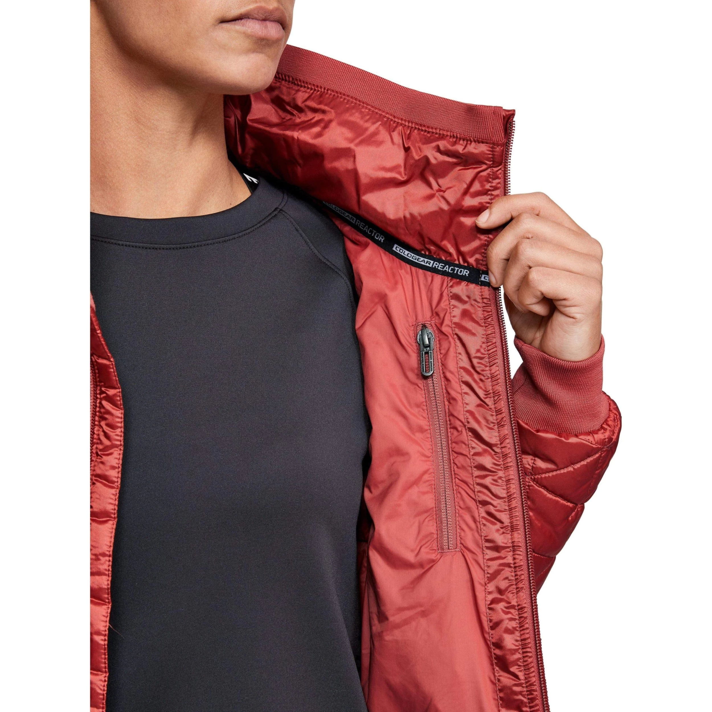 Under Armour ColdGear Reactor Performance Womens Jacket - Pink 5 Under Armour ColdGear Reactor Performance Womens Jacket - Pink - Image 3