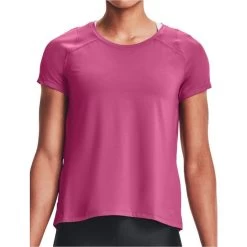 Under Armour Iso-Chill Short Sleeve Womens Running Top - Pink