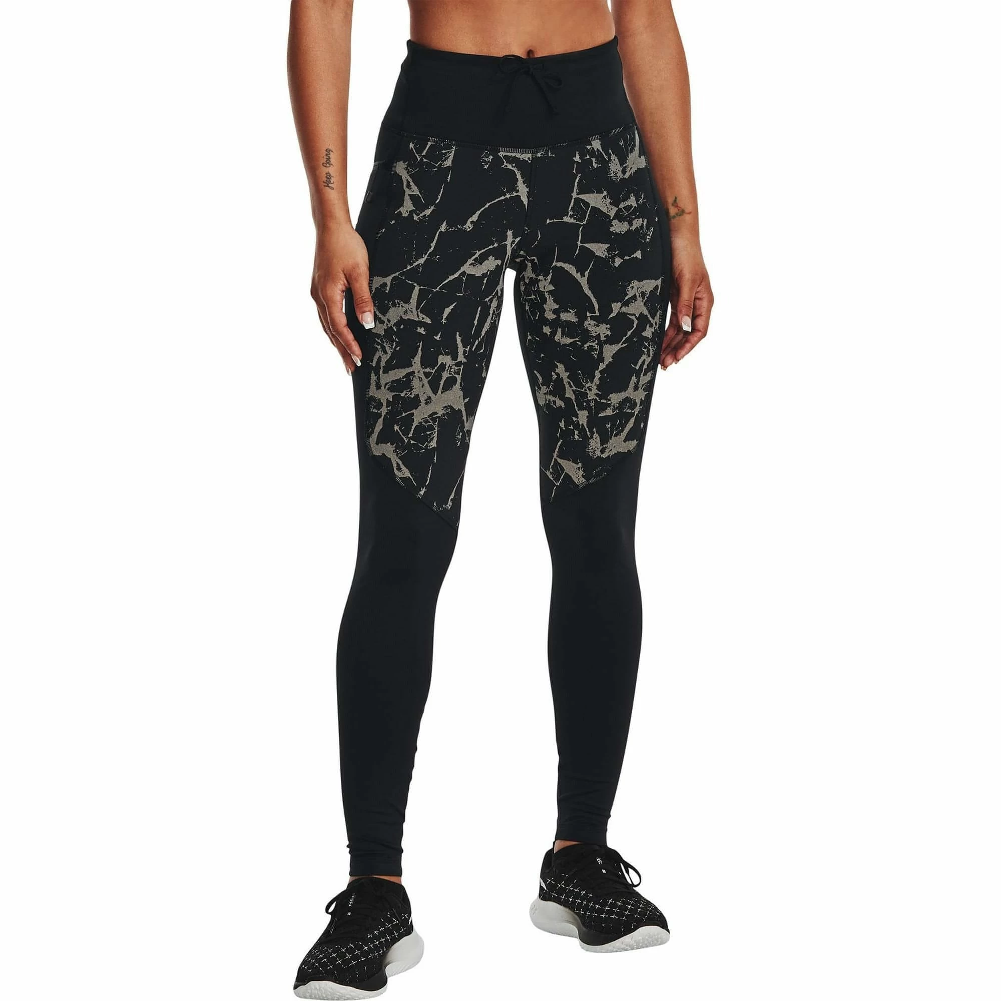 Under Armour OutRun The Cold Womens Long Running Tights - Black 3 Under Armour OutRun The Cold Womens Long Running Tights - Black