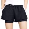 Under Armour Play Up 2 In 1 Womens Running Shorts - Black 1 Under Armour Play Up 2 In 1 Womens Running Shorts - Black -Sports Comprehensive Equipment Shop under armour play up 2 in 1 womens training shorts black 28825391661264