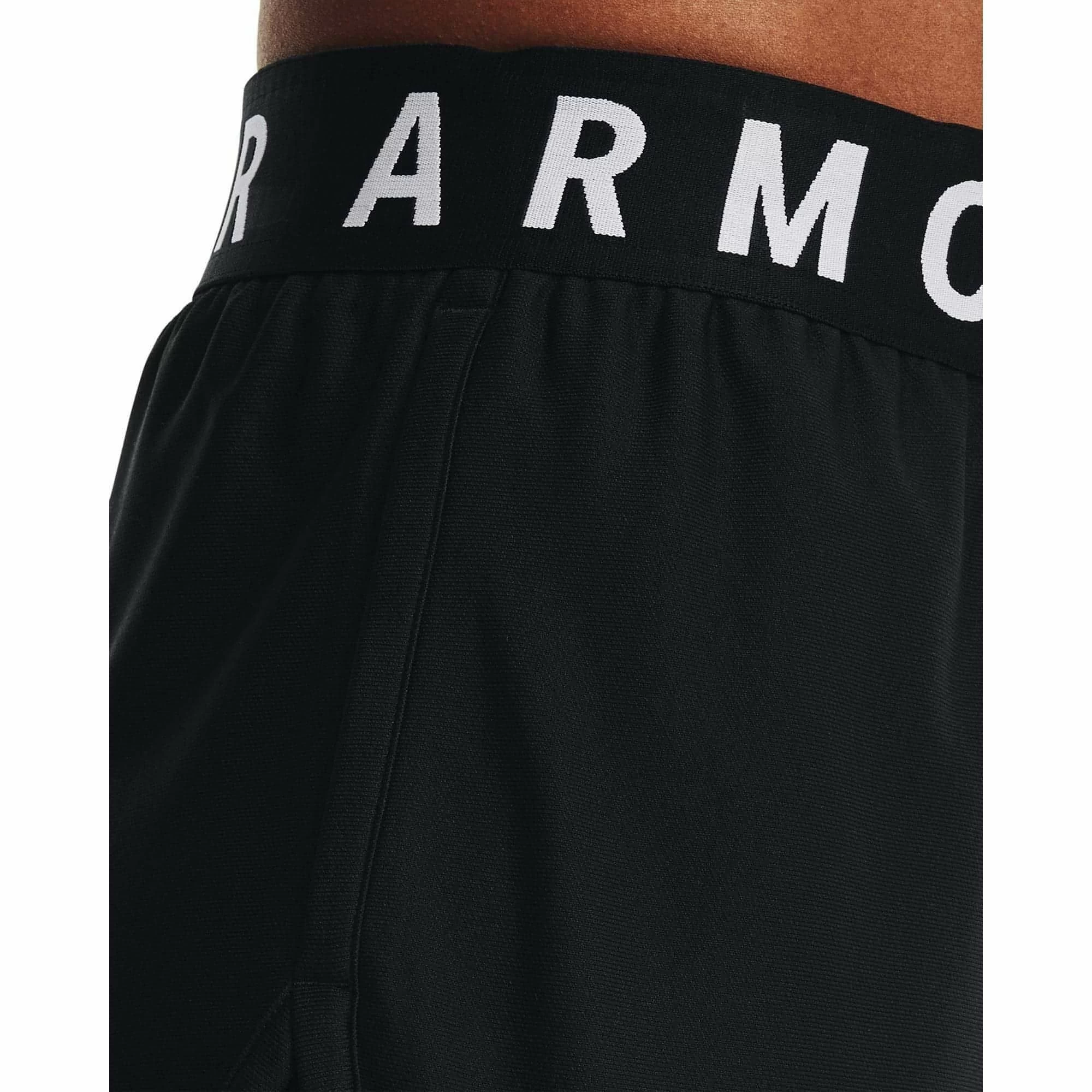Under Armour Play Up 5 Inch Womens Running Shorts - Black 5 Under Armour Play Up 5 Inch Womens Running Shorts - Black - Image 3