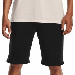 Under Armour Rival Mens Fleece Shorts - Black