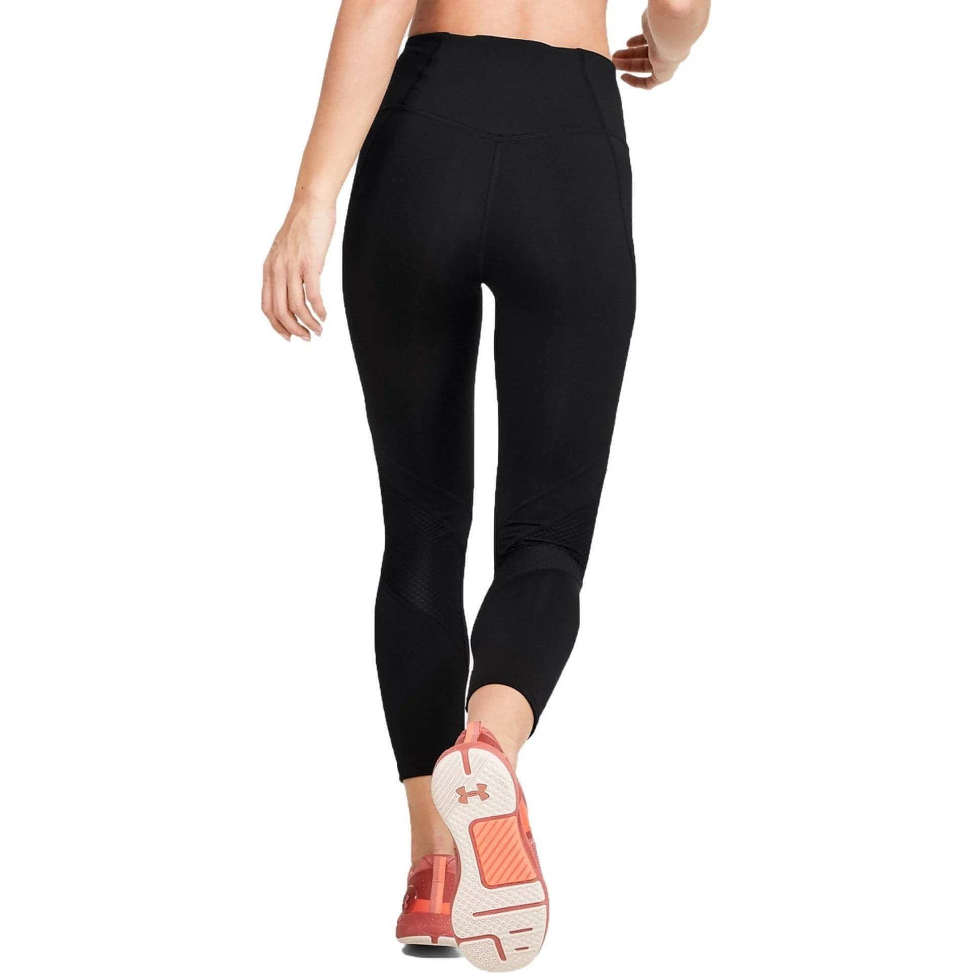 Under Armour Rush Crop Womens 7/8 Training Tights - Black 4 Under Armour Rush Crop Womens 7/8 Training Tights - Black - Image 2