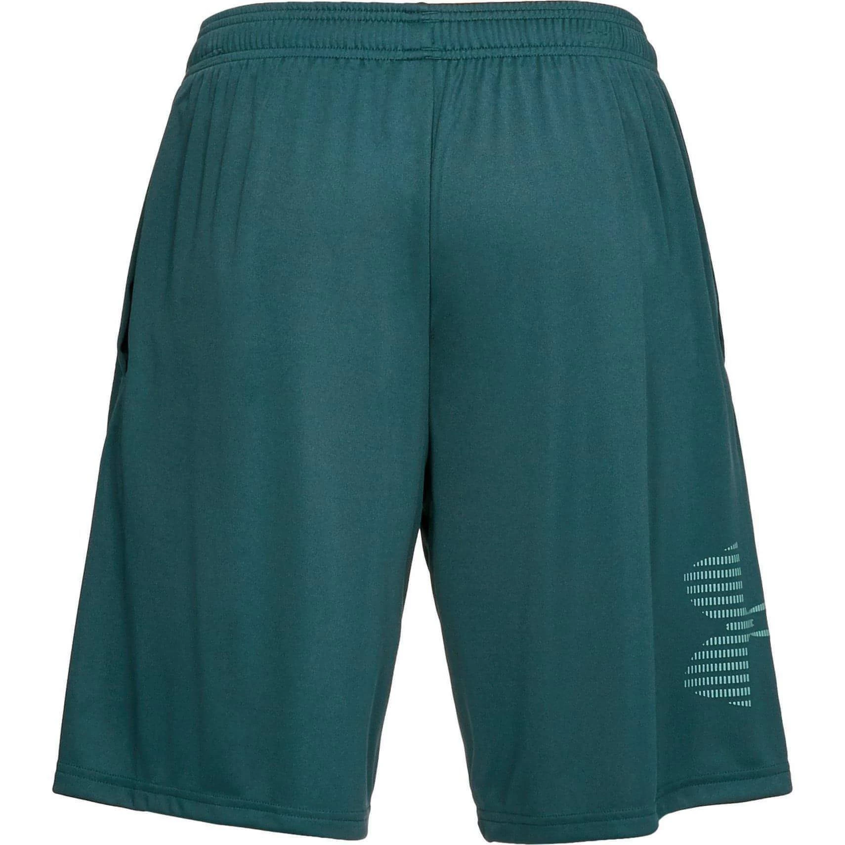 Under Armour Tech Graphic Mens Training Shorts - Green 6 Under Armour Tech Graphic Mens Training Shorts - Green - Image 4