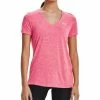 Under Armour Tech Twist V-Neck Short Sleeve Womens Training Top - Pink -Sports Comprehensive Equipment Shop under armour tech twist v neck short sleeve womens training top pink 29939533873360