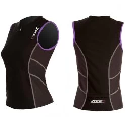 Zone3 Activate Womens Tri Vest Tank Top - Black